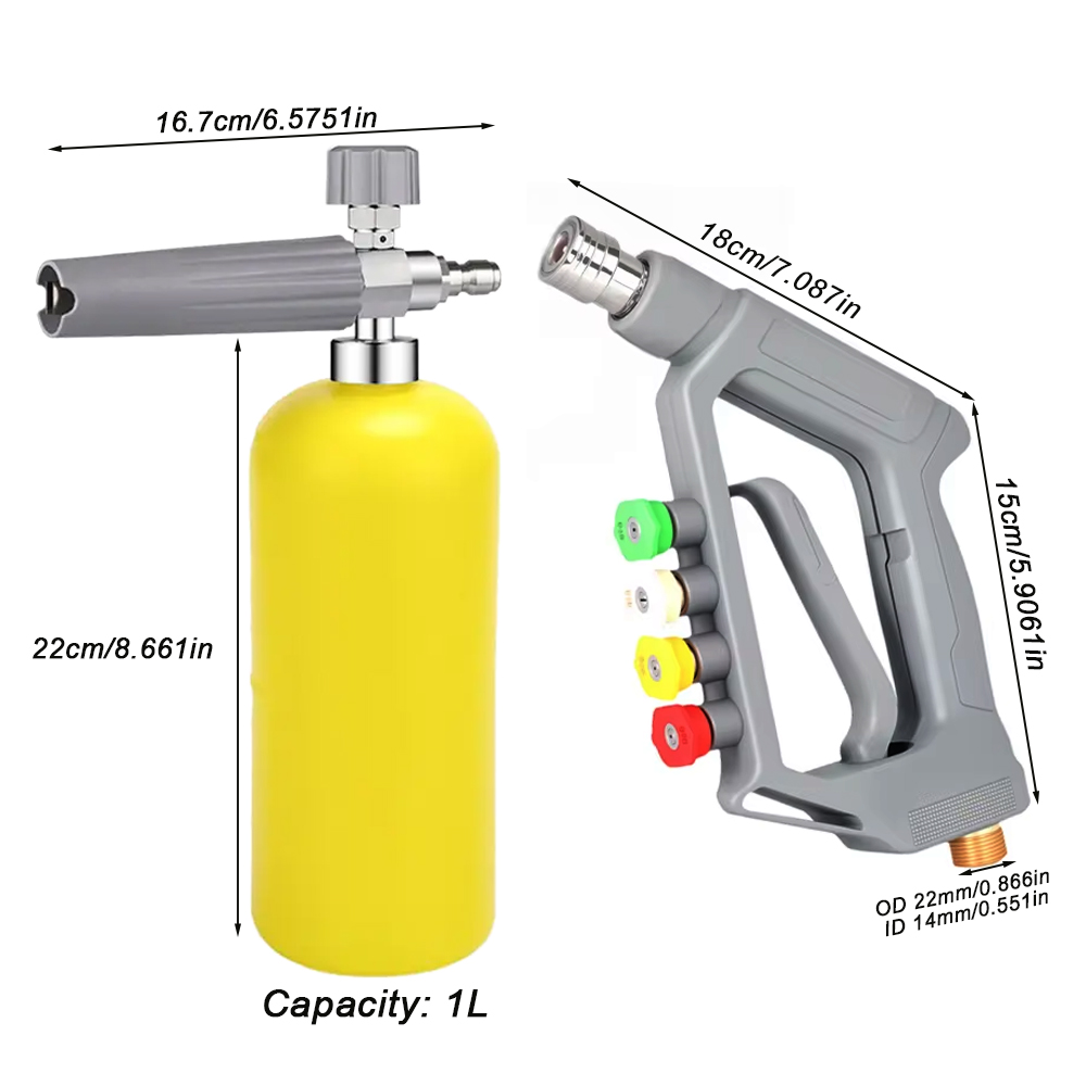 Pistola de água para lavagem d - Foam Cannon Car Wash avaliação e preço